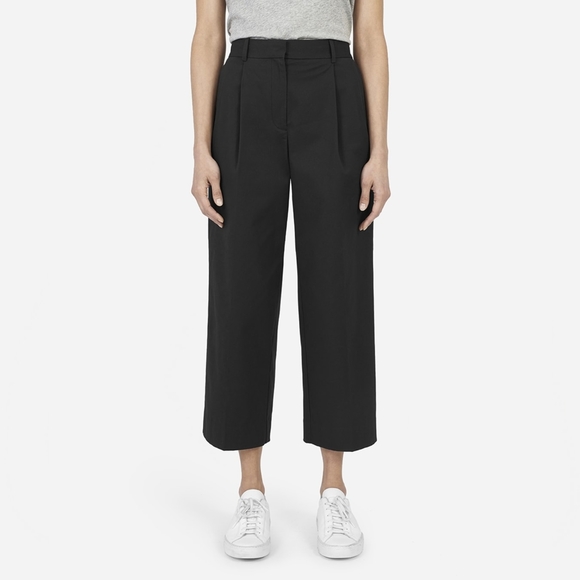 Everlane Pants - Everlane The Twill Crop pant black